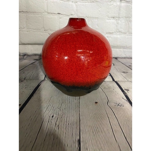 Crate & Barrel Pomegranate Table Decor, red Color, 5" x 4 1/4 - Picture 1 of 4